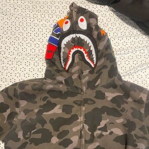 Bape Camo Shark Full Zip Hoodie